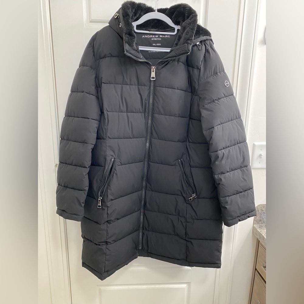 Andrew Marc puffer jacket long length